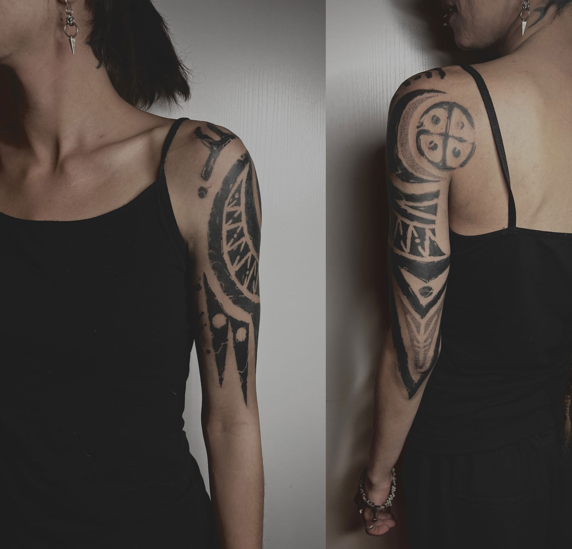 Tatouage par Julie Docteur, Liminal Marks, Ferale